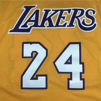 Men's Los Angeles Lakers Kobe Bryant #24 Yellow Swingman Player Jersey1