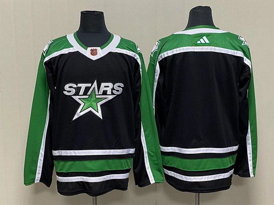 Men's Dallas Stars Black Blank Player Jersey1