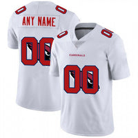 Custom1 Arizona Cardinals Jersey1 Limited White Vapor Untouchable Team Big Logo