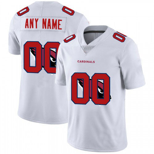 Custom1 Arizona Cardinals Jersey1 Limited White Vapor Untouchable Team Big Logo