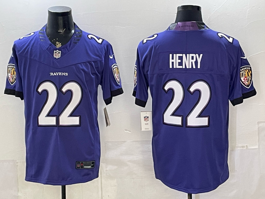 Derrick Henry #22 Baltimore Ravens Purple Vapor F.U.S.E. Limited Jersey - JerseysFreak