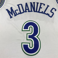 Men's Minnesota Timberwolves Jaden McDaniels #3 White Swingman Player Jersey1