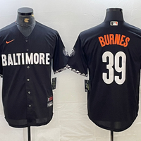 Men's Baltimore Orioles Corbin Burnes #39 Black City Connect Replica Player Jersey1