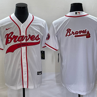 Men's Atlanta Braves White Replica Team Jersey1 Joint Edition