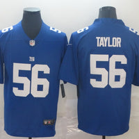 Men's New York Giants Lawrence Taylor #56 Blue Game Jersey1