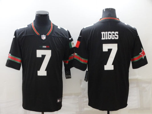 Men's Dallas Cowboys Trevon Diggs #7 Black Game Player Jersey1