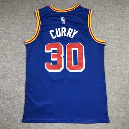 Men's Golden State Warriors Stephen Curry #30 Blue 2022 City Edition Jersey1