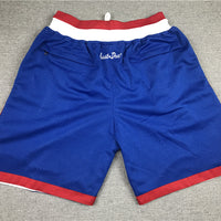 Men's LA Clippers 1984-85 Hardwood Classics Blue Basketball Shorts1