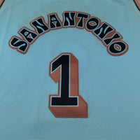 Men's San Antonio Spurs Victor Wembanyama #1 Light Blue 2024/25 Swingman Player Jersey1 - City Edition