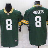 Men's Green Bay Packers Aaron Rodgers #8 Green Game Jersey1