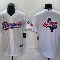 Men's Texas Rangers White Home Limited Jersey1