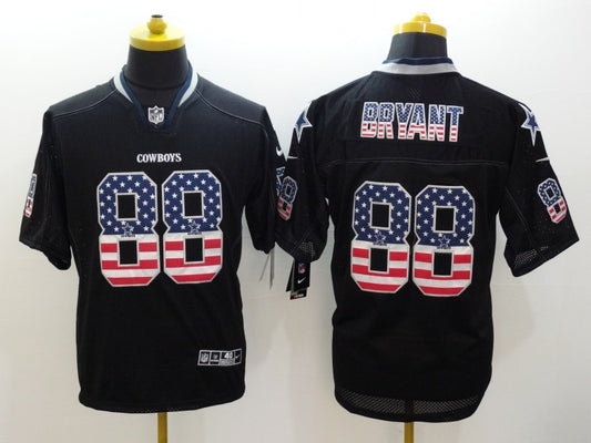 Men's Dallas Cowboys Dez Bryant #88 Black Game Jersey1