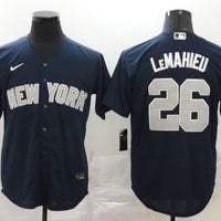 Men's New York Yankees DJ LeMahieu #26 Navy Replica Player Jersey1