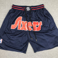 Men's Philadelphia 76ers Navy City Edition Basketball Shorts1