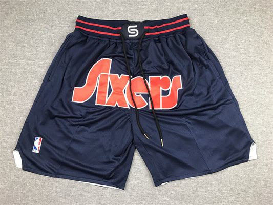 Men's Philadelphia 76ers Navy City Edition Basketball Shorts1