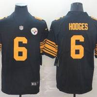 Men's Pittsburgh Steelers Devlin Hodges #6 Black Alternate Legend Jersey1