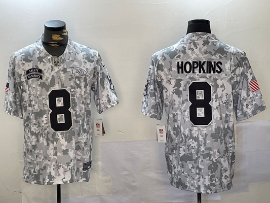 Men's Kansas City Chiefs DeAndre Hopkins #8 Arctic Camo 2024 Salute to Service Limited Jersey1