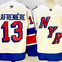 Men's New York Rangers Alexis Lafreniere #13 White Breakaway Player Jersey