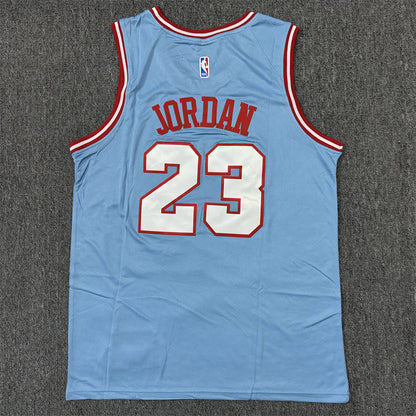 Men's Chicago Bulls Michael Jordan #23 Blue Swingman Jersey1