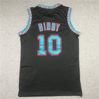 Men's Memphis Grizzlies Mike Bibby #10 Black Classics Swingman Jersey1