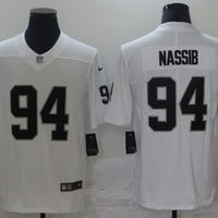 Men's Las Vegas Raiders Carl Nassib #94 White Game Jersey1