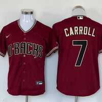 Men's Arizona Diamondbacks Corbin Carroll #7 Red Limited Player Jersey1