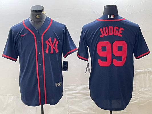 Men's New York Yankees Aaron Judge #99 Navy Limited Game Jersey1
