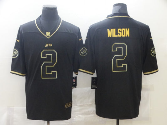 Men's New York Jets Zach Wilson #2 Black Game Jersey1