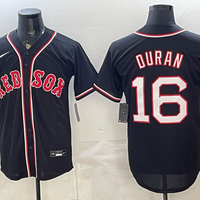 Men's Boston Red Sox Jarren Duran #16 Fashion Replica Black Out Jersey