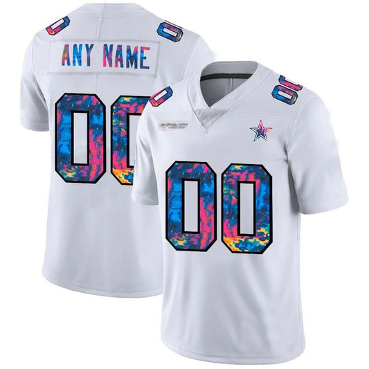 Custom1 Dallas Cowboys White Crucial Catch Vapor Limited Jersey1 Stitched Jersey1 Football Jerseys