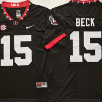 Men's Georgia Bulldogs Carson Beck #15 Black Game Jersey