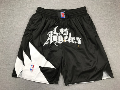 Men's LA Clippers Black Statement Edition Pocket Shorts1