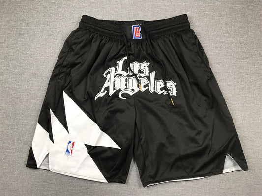 Men's LA Clippers Black Statement Edition Pocket Shorts1