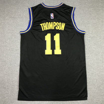 Men's Golden State Warriors Klay Thompson #11 City Edition Black Classic Jersey1