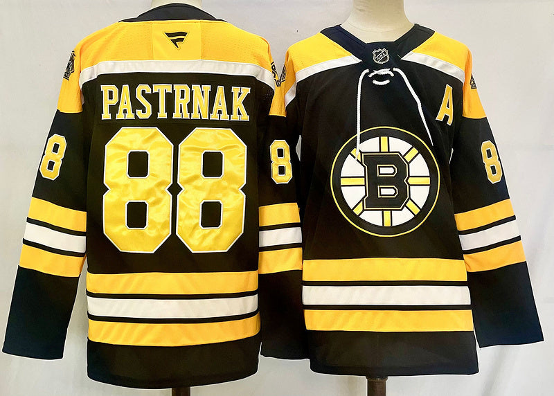 Men's Boston Bruins David Pastrnak #88 Fanatics Black Home Breakaway Jersey