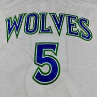 Men's Minnesota Timberwolves Anthony Edwards #5 White Swingman Jersey Association Edition