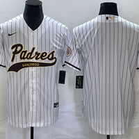 Men's San Diego Padres White Replica Blank Jersey1 Joint Edition
