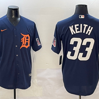Men's Detroit Tigers Colt Keith #33 Navy Limited Player Jersey1