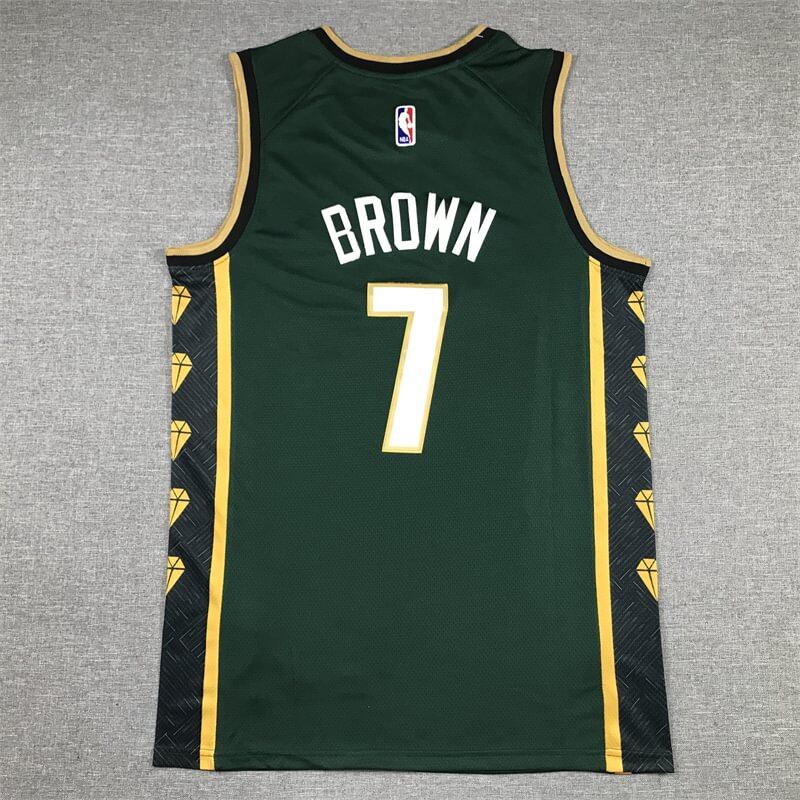 Jaylen Brown #7 Boston Celtics Green 2022/23 City Edition Swingman Jersey