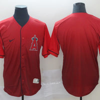 Men's Los Angeles Angels Red Replica Player Blank Jersey1