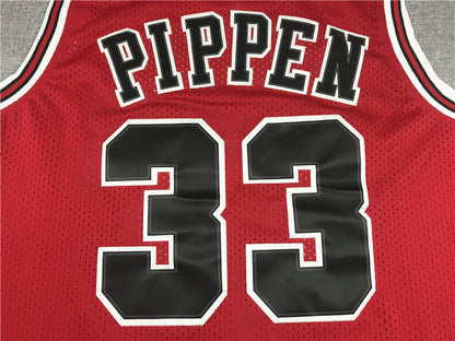 Men's Chicago Bulls Scottie Pippen Red 1997-98 Hardwood Classics Swingman Jersey1