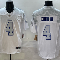 James Cook III #4 Buffalo Bills White 2025 Rivalries Collection Limited Jersey - JerseysFreak