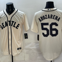 Men's Seattle Mariners Randy Arozarena #56 Cream Replica Player Jersey
