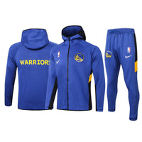 Men's Golden State Warriors Royal 2019/20 Showtime Full-Zip Therma Flex Performance Hoodie