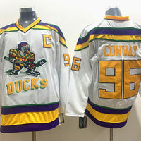 Men's Anaheim Ducks Charlie Conway #96 White Breakaway Player Jersey1