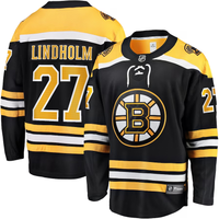 Men's Boston Bruins Hampus Lindholm #27 Black Replica Player Jersey1