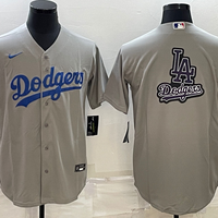 Men's Los Angeles Dodgers1 Gray Replica Baseball Jersey
