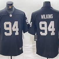 Men's Las Vegas Raiders Christian Wilkins #94 Black Game Jersey1