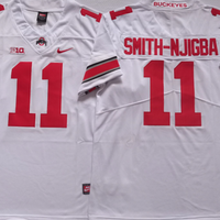 Men's Ohio State Buckeyes Jaxon Smith-Njigba #11 White Player Game Jersey