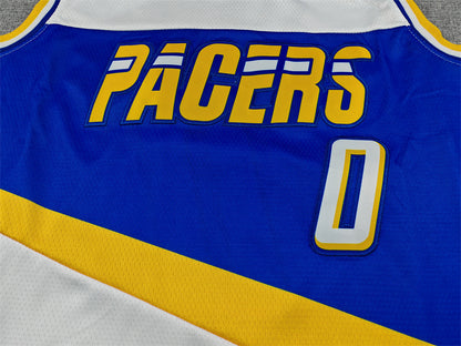 Men's Indiana Pacers Tyrese Haliburton #0 White 2025/26 Swingman Jersey - City Edition